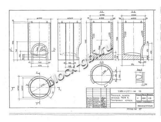 Рабочая камера колодца РКЛВ8