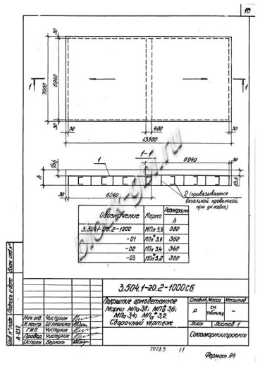 Плита покрытия дорог МПа 3.4