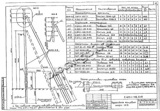 Переходная концевая опора ПК5