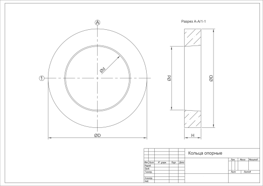Кольцо опорное КО 1