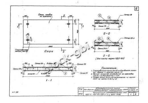 Плита ПД 2-9.5-С