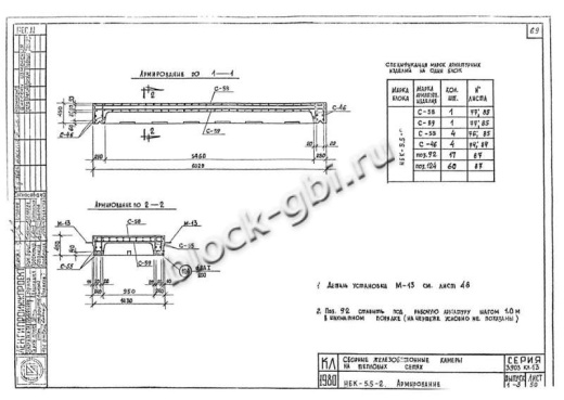 Нижний блок камеры тепловой НБК 5.5-2 Нижний блок камеры тепловой НБК 5.5-2