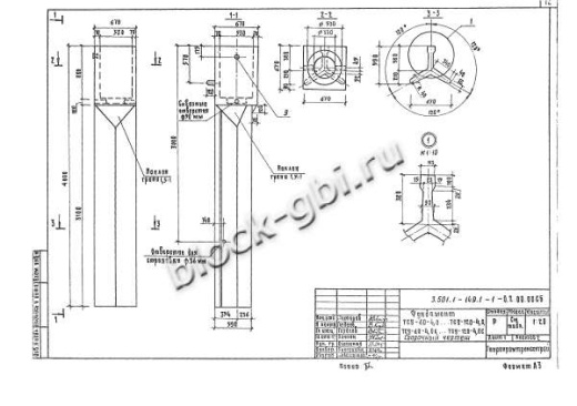 Фундамент ТСУ-100-4,0С