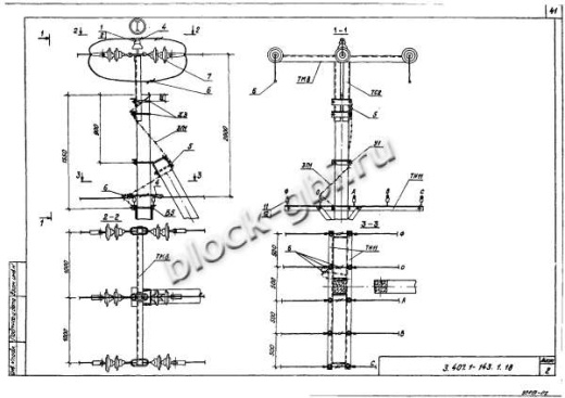 Анкерная концевая опора А10-1 Анкерная концевая опора А10-1