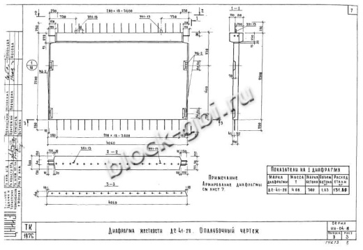 Диафрагма жесткости Д2-41-28