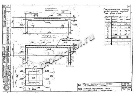 Нижний блок камеры футерованный НБК 2.6-1-фут