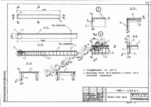 Плита 1ПДС6-1