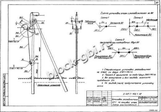 Анкерная концевая опора А10-1 Анкерная концевая опора А10-1