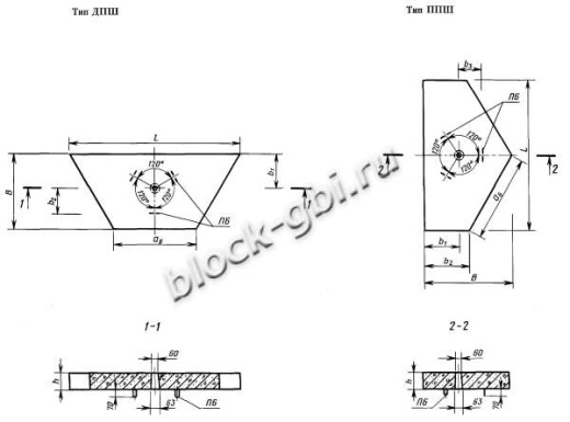 Плита 1ППШ 12