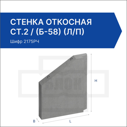 Стенка откосная СТ.2 / (Б-58) (л/п)