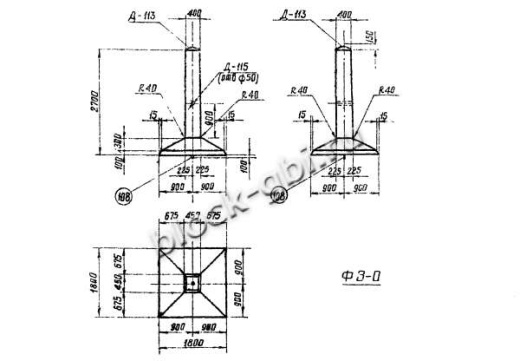 Фундамент Ф3-0